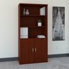 Bush Business Furniture Series C 36W 5 Shelf Bookcase W/ Doors in Mahogany SRC103MA